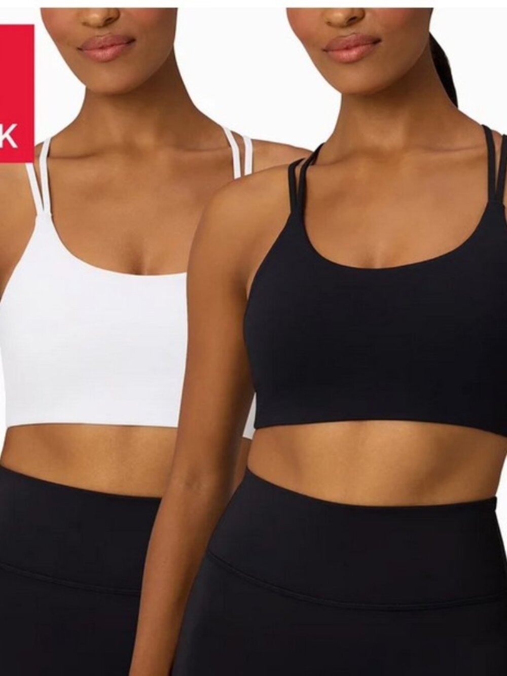 Fabletics Women's Sports Bra, 2-pack NEW Open Box